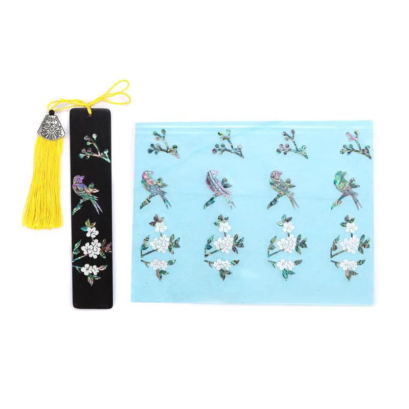 Bookmark and sticker design examples
