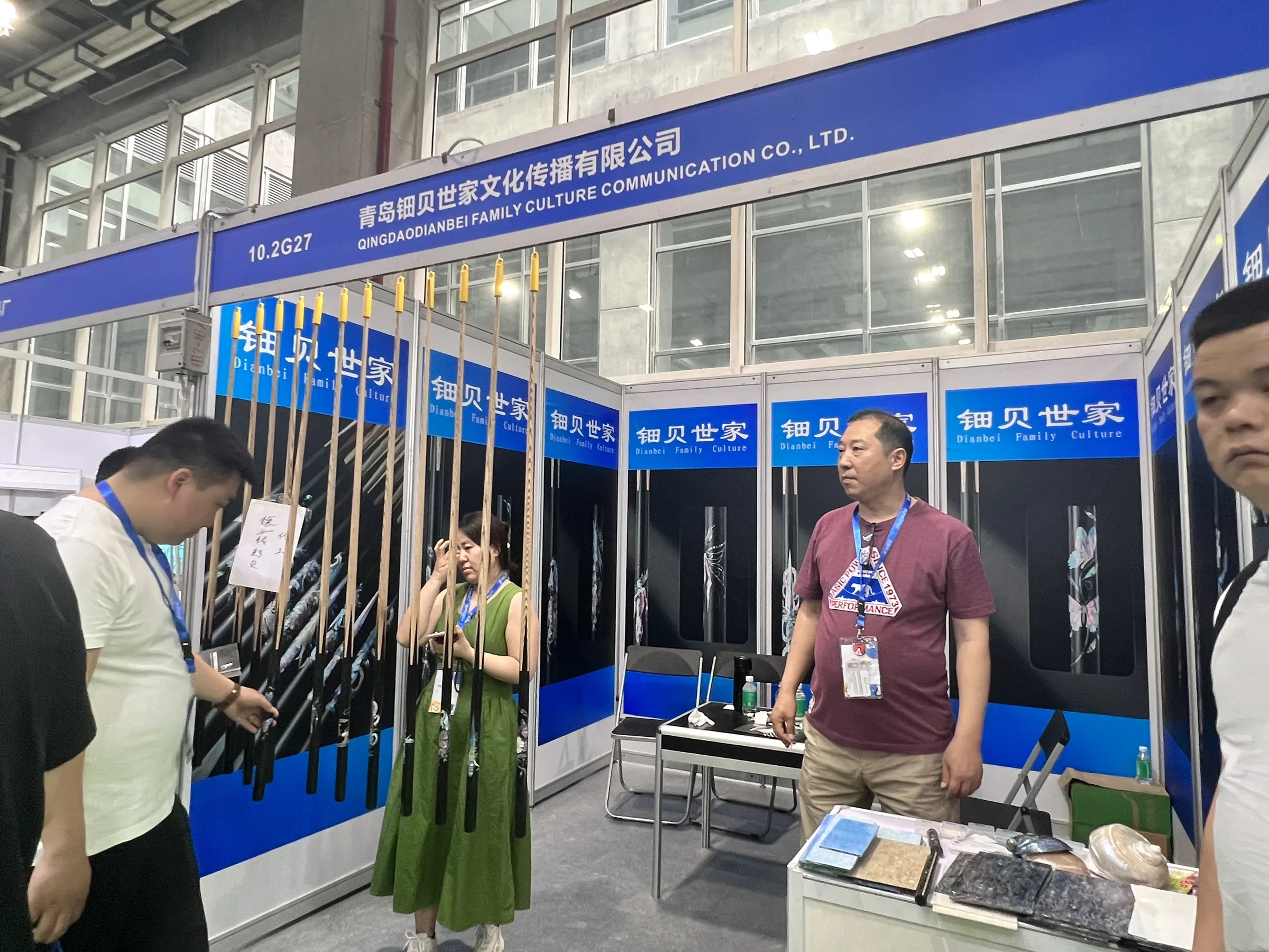 DIANBEI booth at the 2024 Guangzhou Billiards Expo