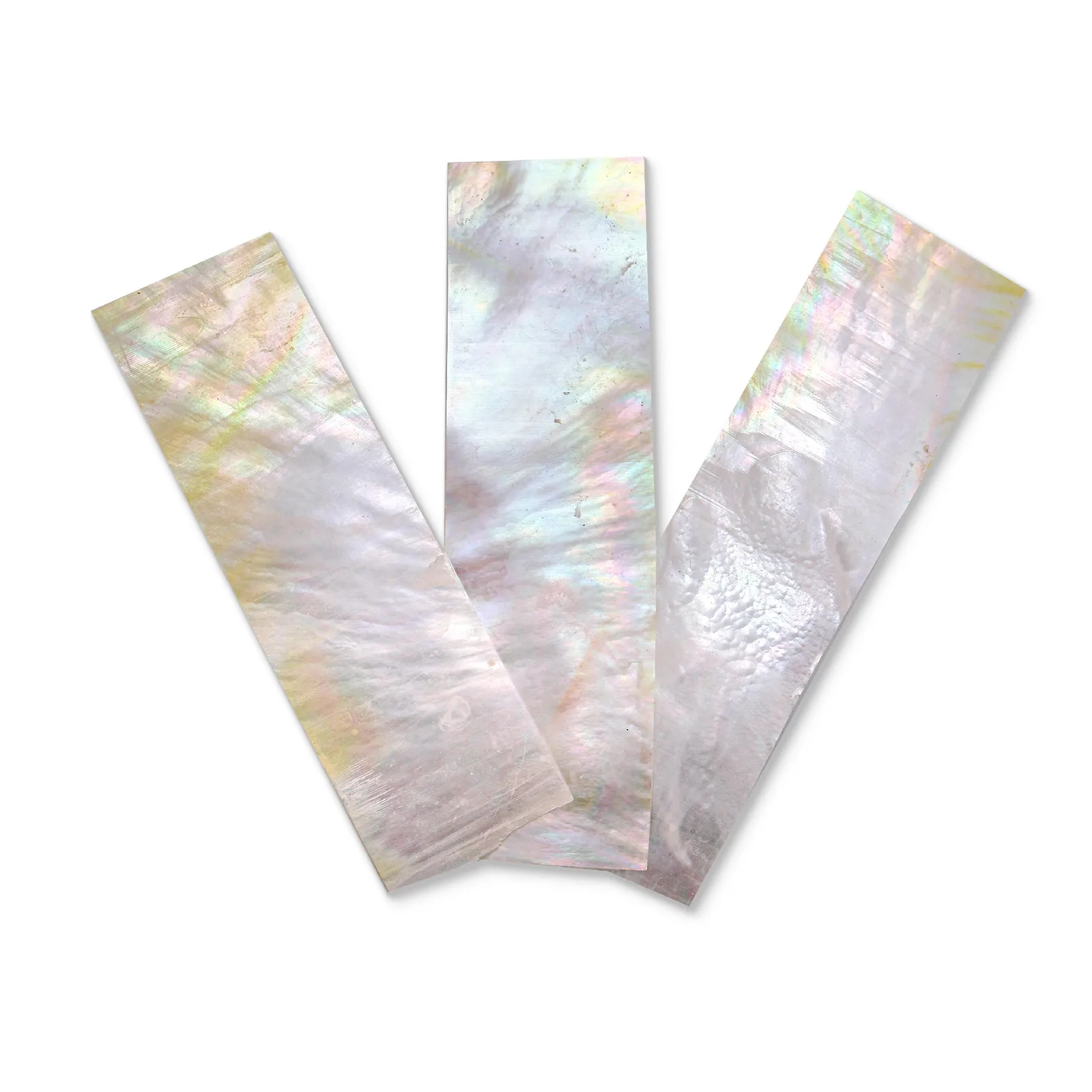 White Mother-of-Pearl Slices – 60 × 30 × 0.2 mm product photo
